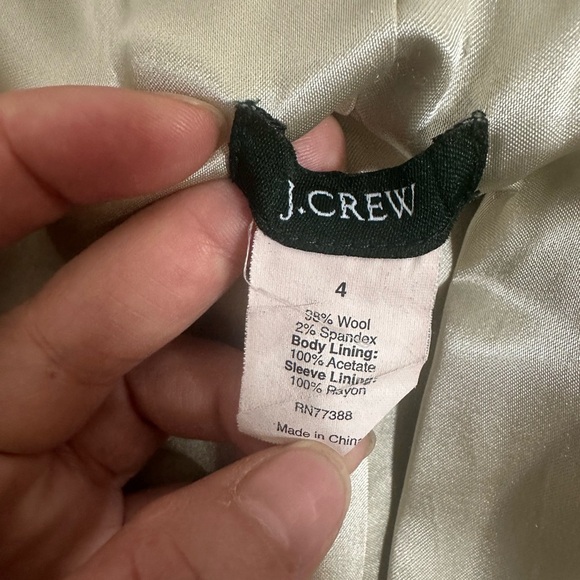 J. Crew Navy Blue and Gold buttons Blazer size 4 - Picture 5 of 9